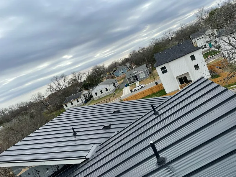 Standing seam metal roof panels with vents for Skylight Repair in Meadow Lakes